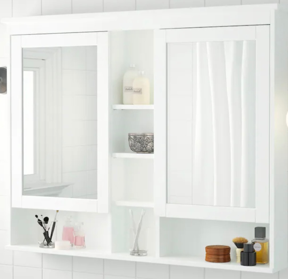 Price is negotiable Brand new White Wall Cabinet with Mirrors photo 2