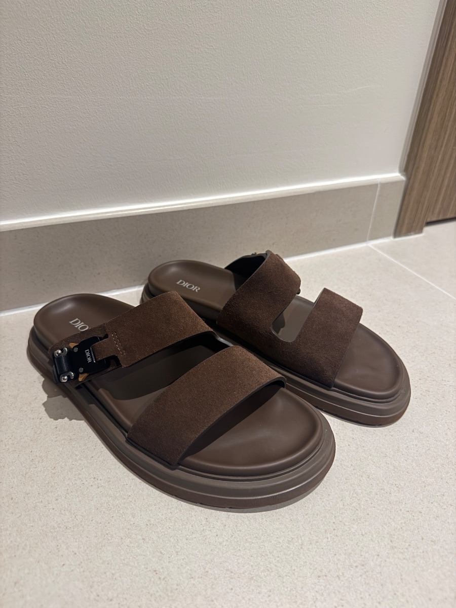 Dior Men’s Sandals Brown Suede EU43