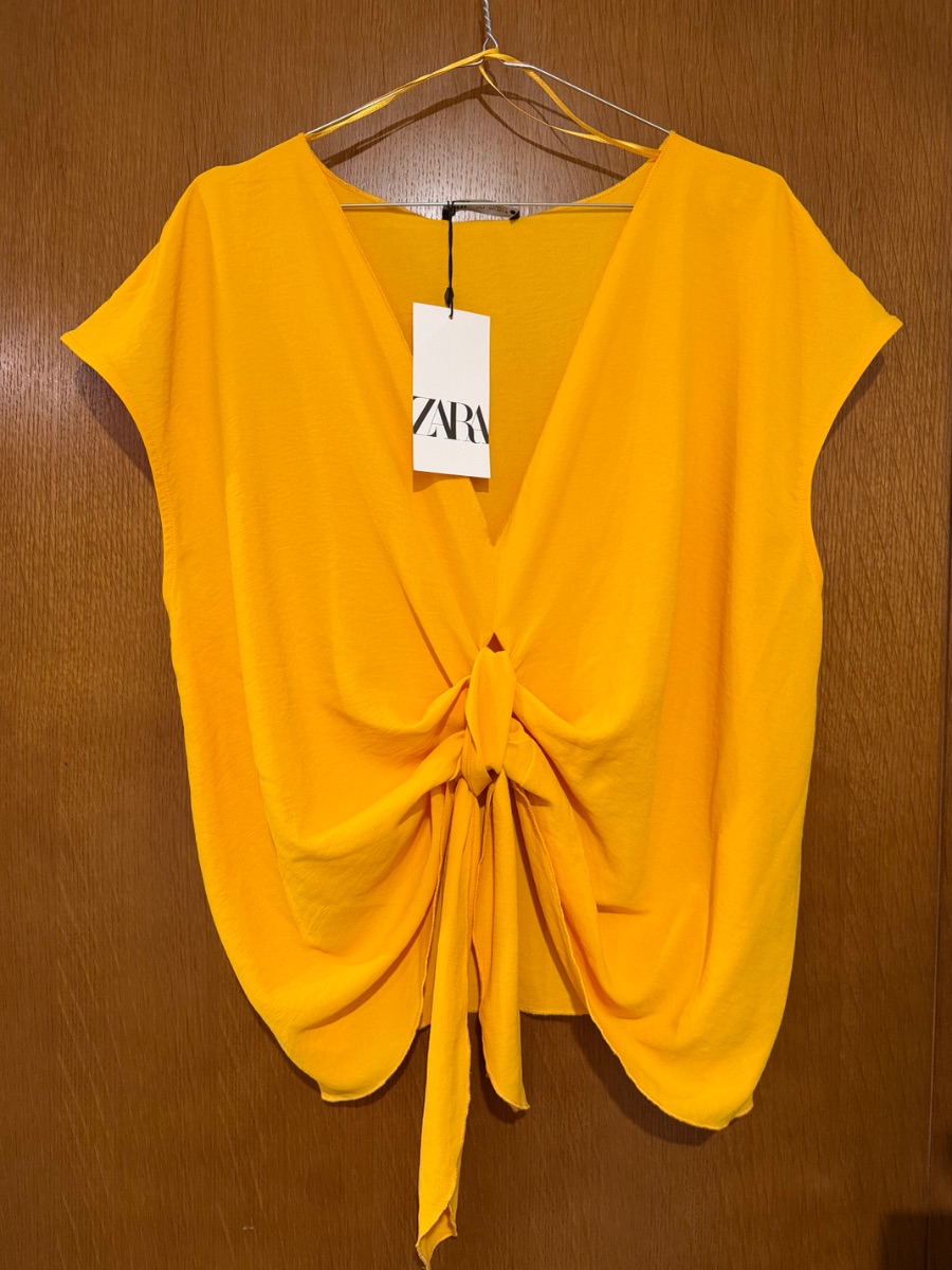Zara Shirt Yellow new with tag photo 2