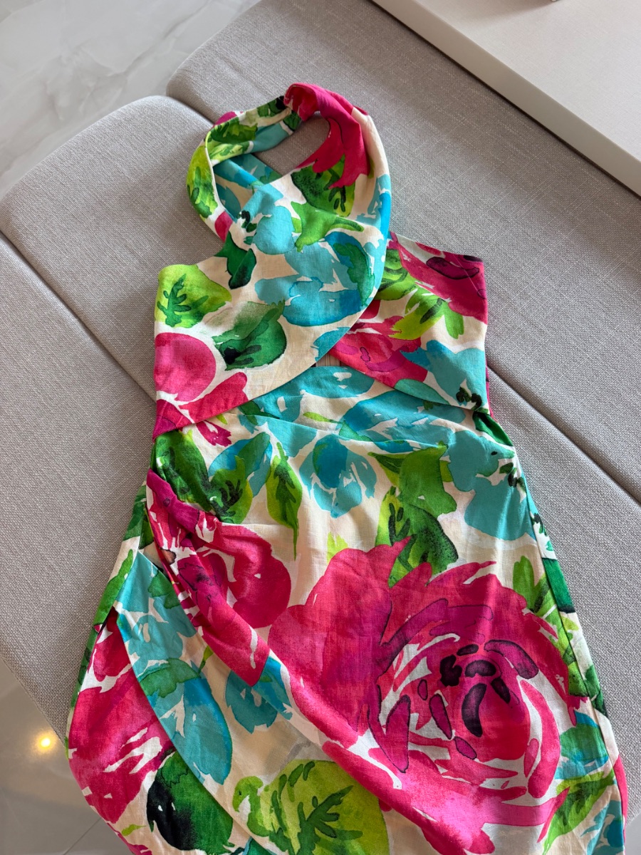 Zara floral mini dress photo 3