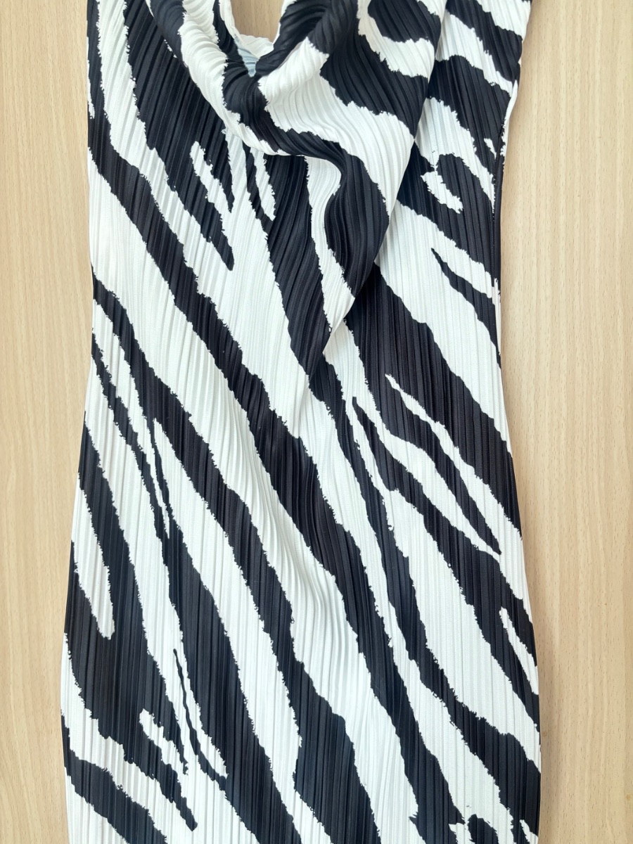Zebra print PLT midi dress photo 3
