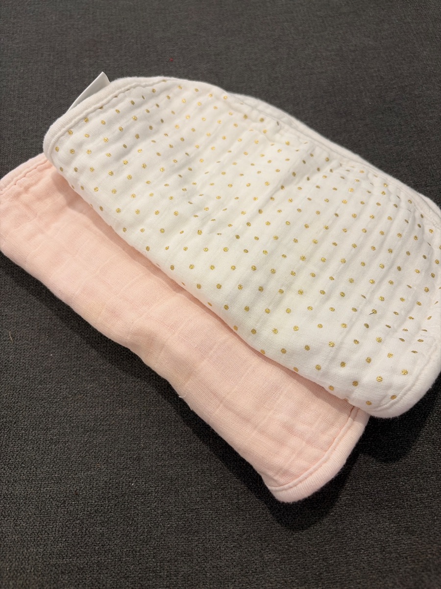 Pottery Barn 2 Pack Potterybarn Burp Cloth photo 3