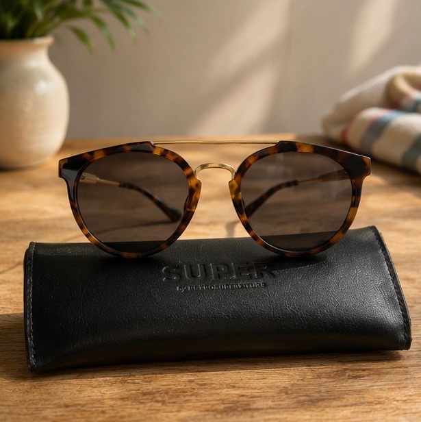 Retrosuperfuture Retro Superfuture sunglasses with gold temples photo 2