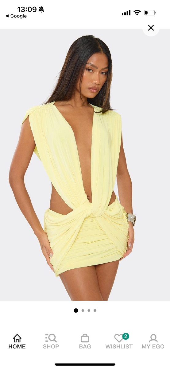 Ego Mini cut out plunge dress photo 2