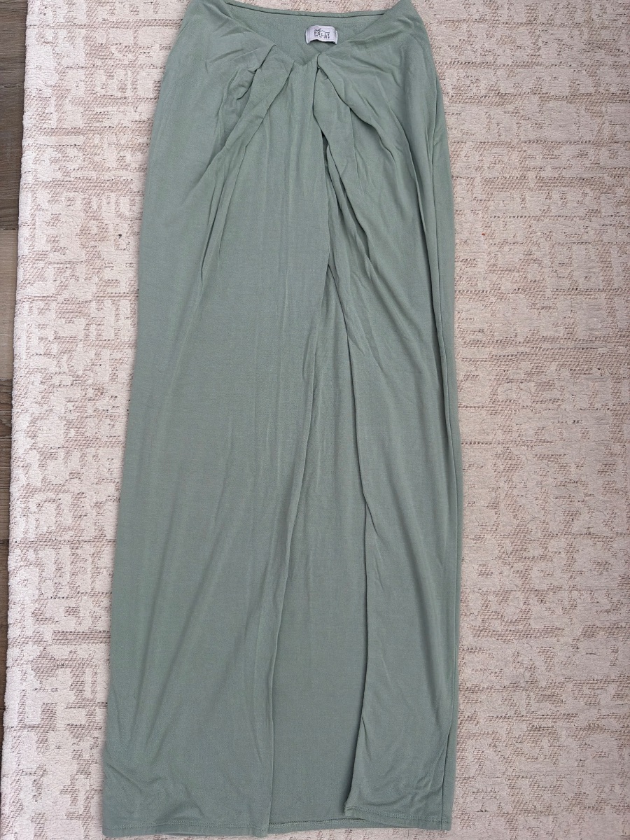 Oh Polly Light green lime color, long skirt for the beach