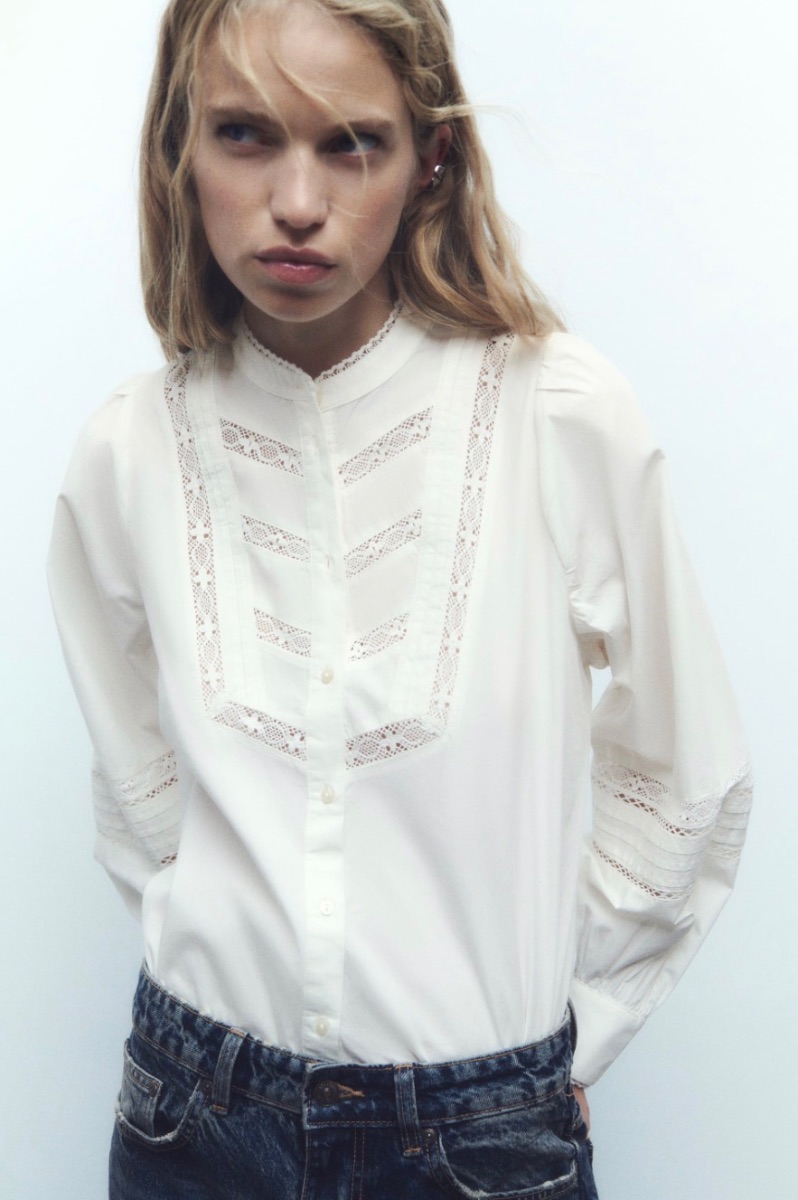 Zara brand new (with tags) shirt with sleeves.