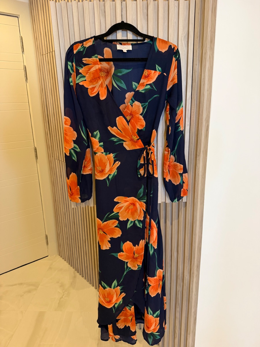 Dancing Leopard floral wrap dress