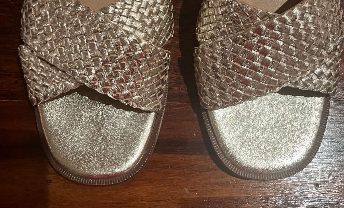 Oliver Bonas Gold Sandals photo 2