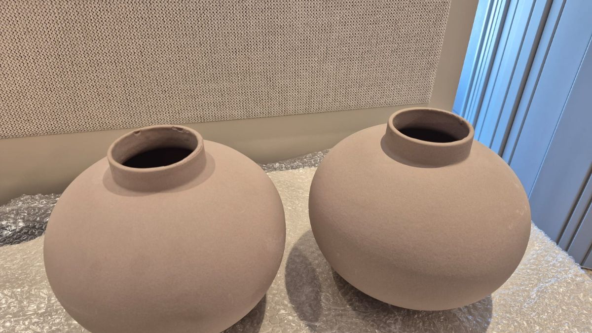 Crate & Barrel Terracotta Clay Vases photo 2