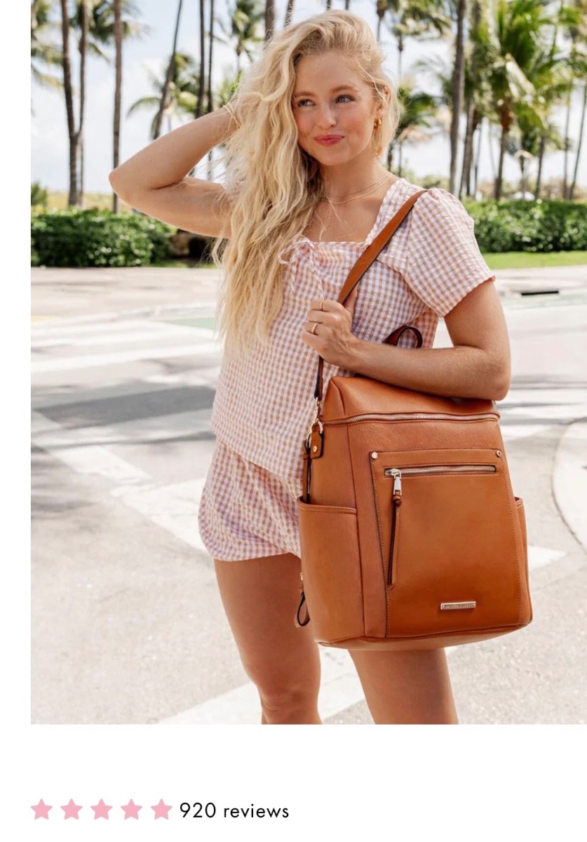Poppy And Peonies Stain proof vegan leather bag photo 3
