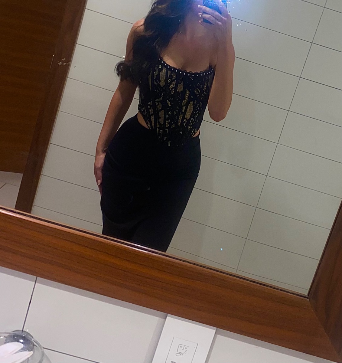 Mochy Black Lace Corset