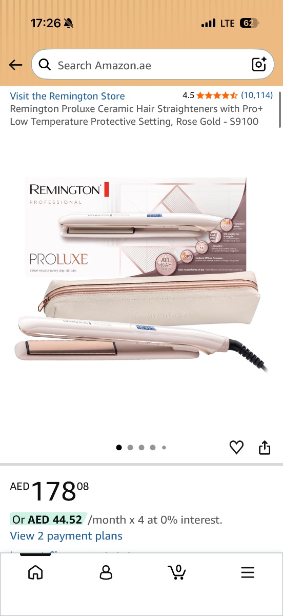 Remington Proluxe straighteners