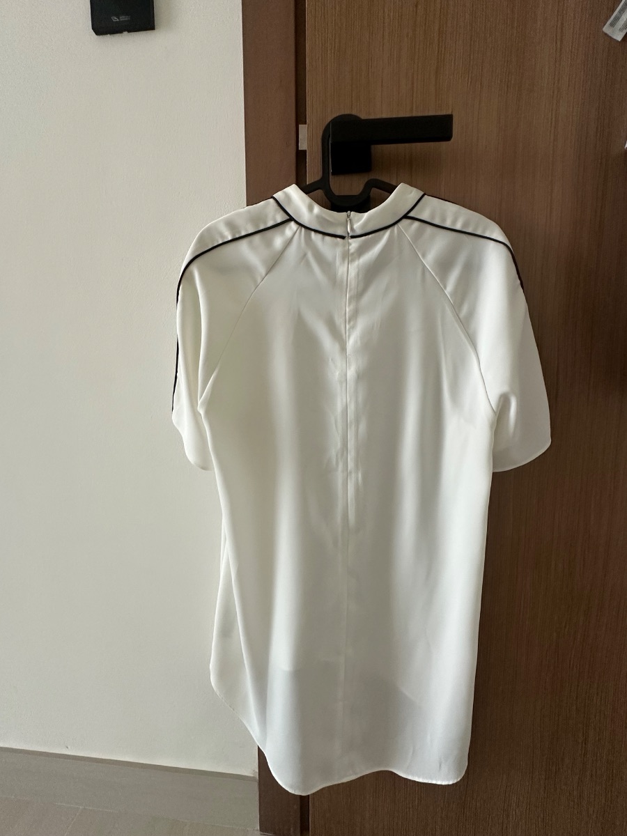 Womens Zara TRF Top Off White size S photo 2