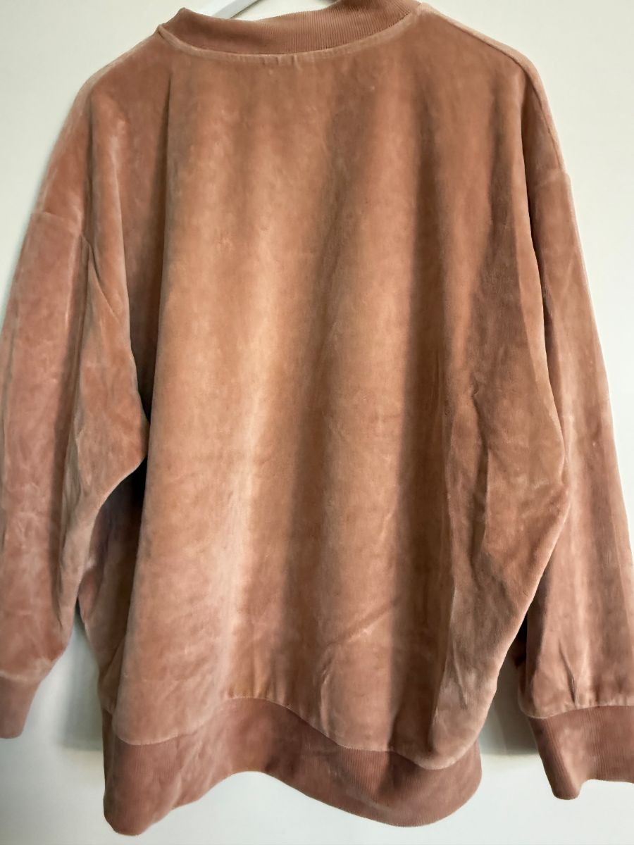 Topshop Top Shop Velour Pink Casual Jumper UK14 photo 3
