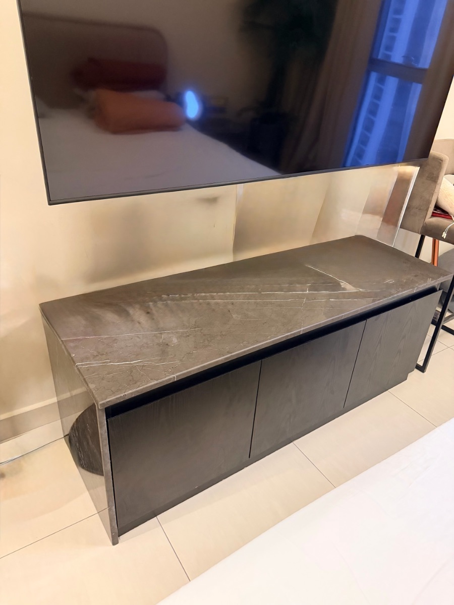 2 Marble top cabinets with drawers photo 2