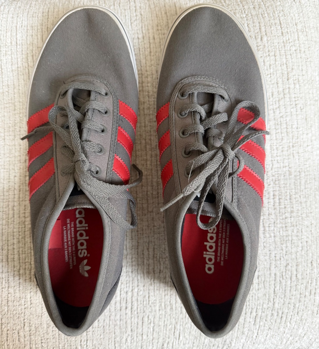 Adidas Grey Canvas Sneakers