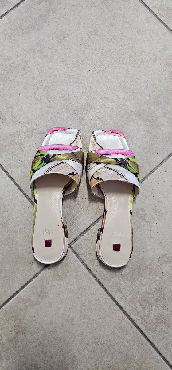 Högl "Verona" satin mule slides photo 2