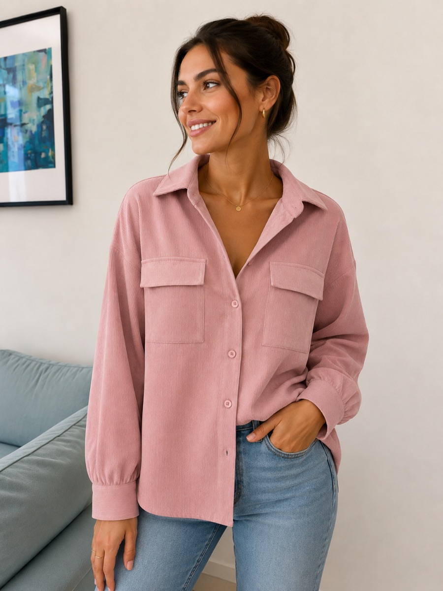 Shein Pink shirt size large