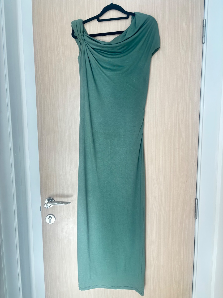 Asos Design Green draped dress