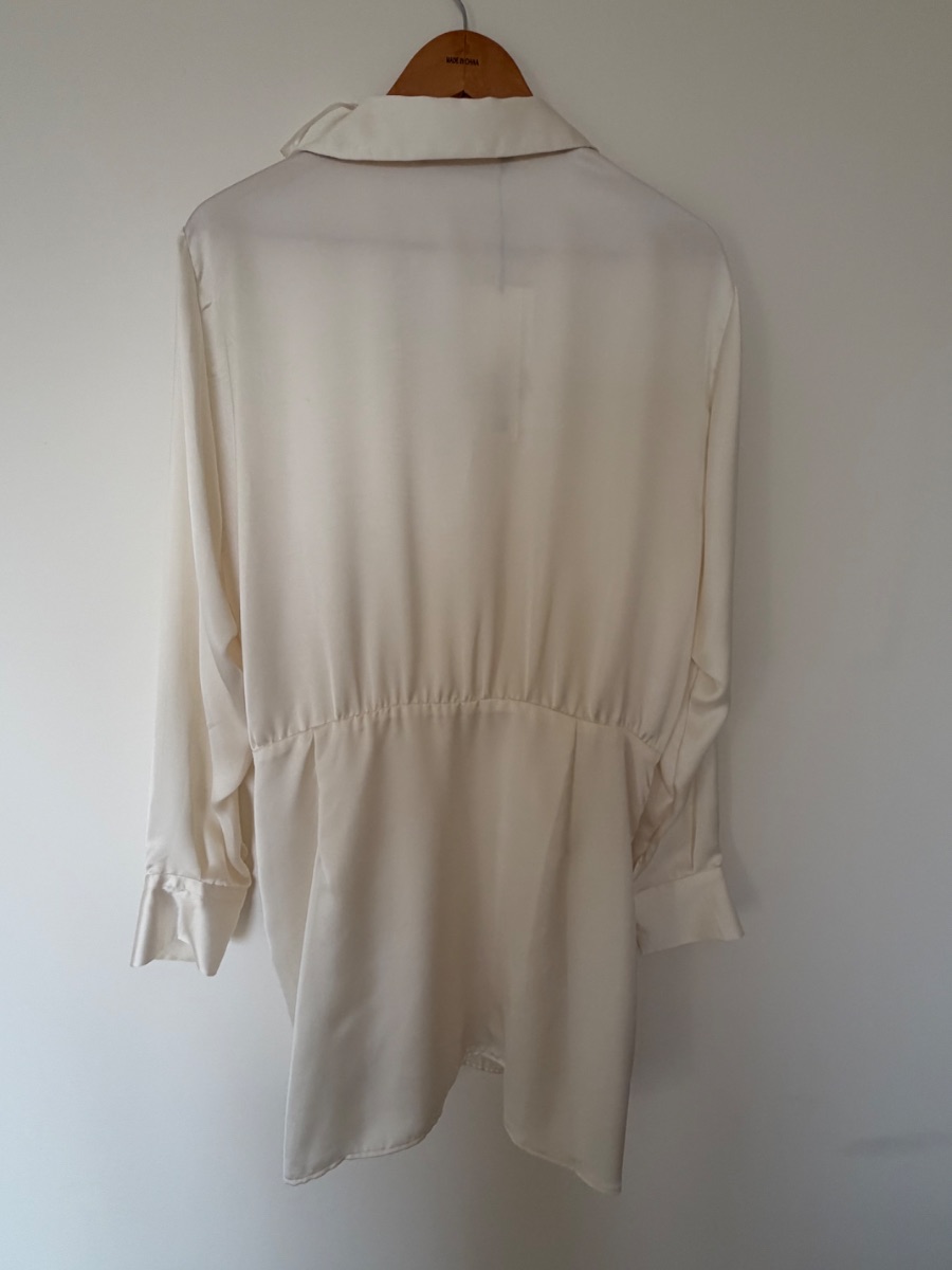 Zara satin dress - Oyster white photo 3