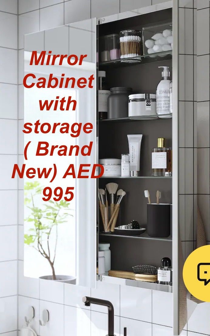 Price is negotiable Brand new Modern Double Door Bathroom Mirror Cabinet