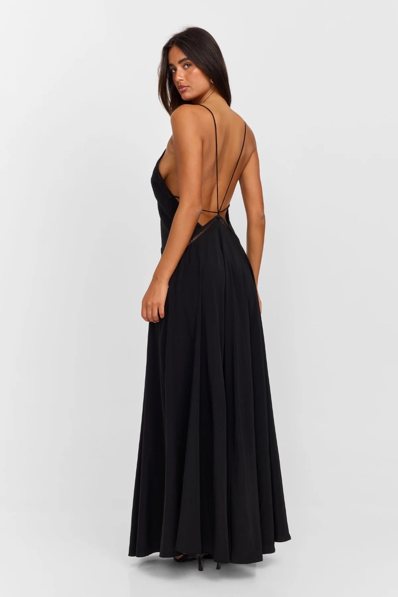 Sasha Therese Black Maxi Dress photo 2