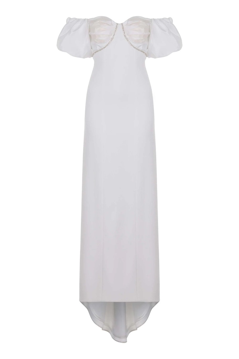 Nocturne Long white dress photo 2