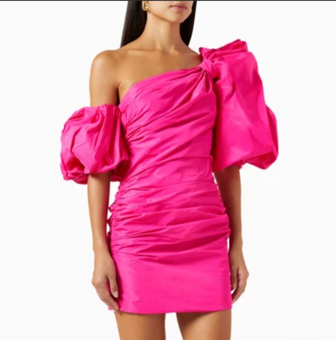 Pinko -Andros mini dress in taffeta photo 2