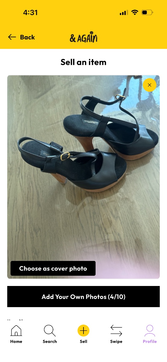 Dolce & Gabbana Black Heeled Sandals - size 37 photo 3