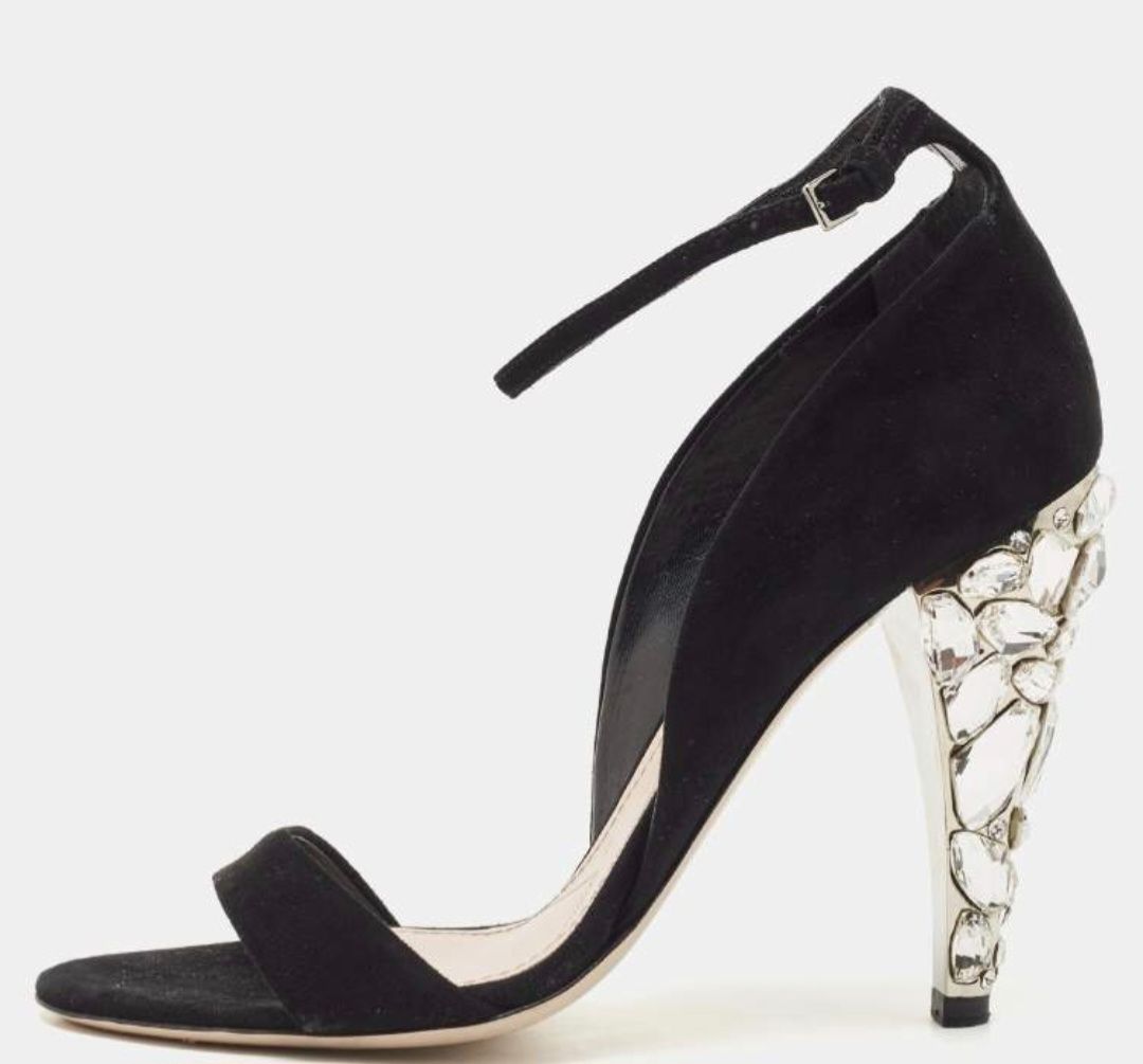 Miu miu ankle strap suede shoes