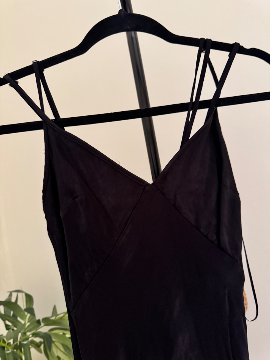 Bershka Black Slip Dress
