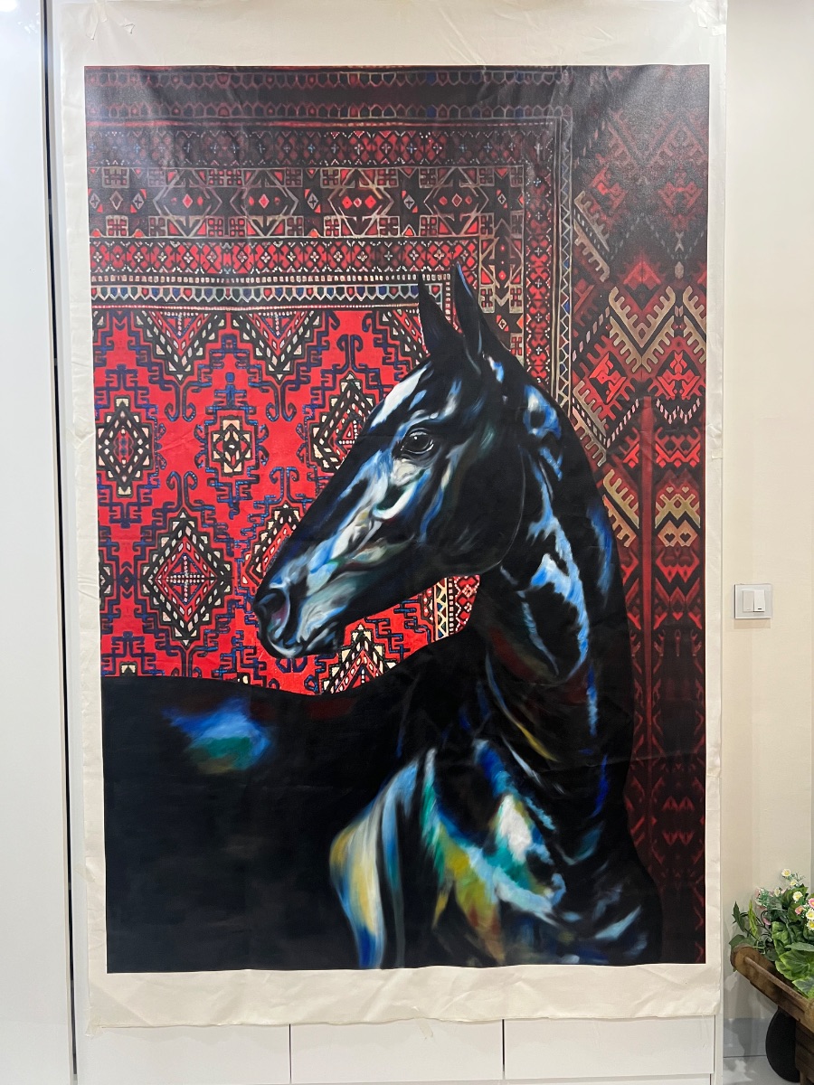 Painting horse 180 x 120cm photo 2