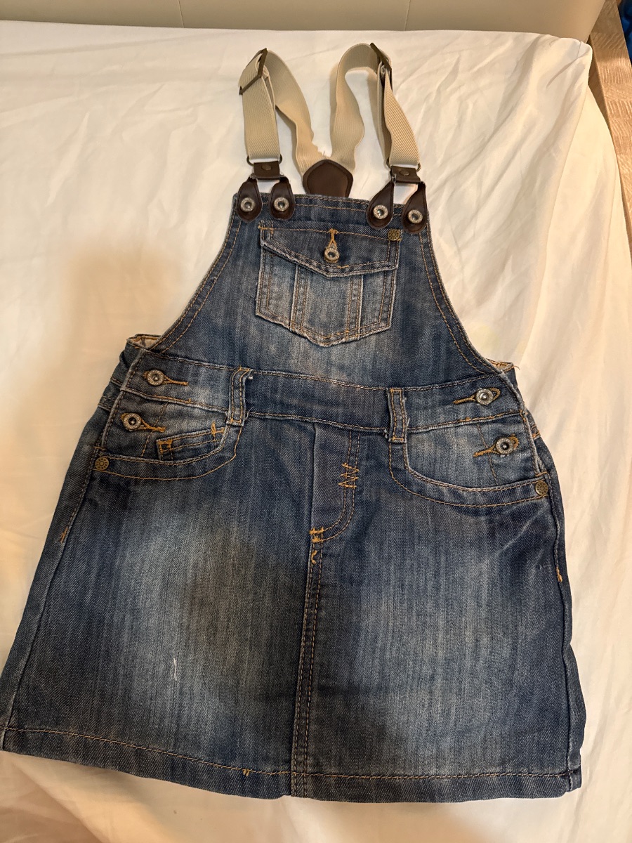 Skirt jumpsuit in denim