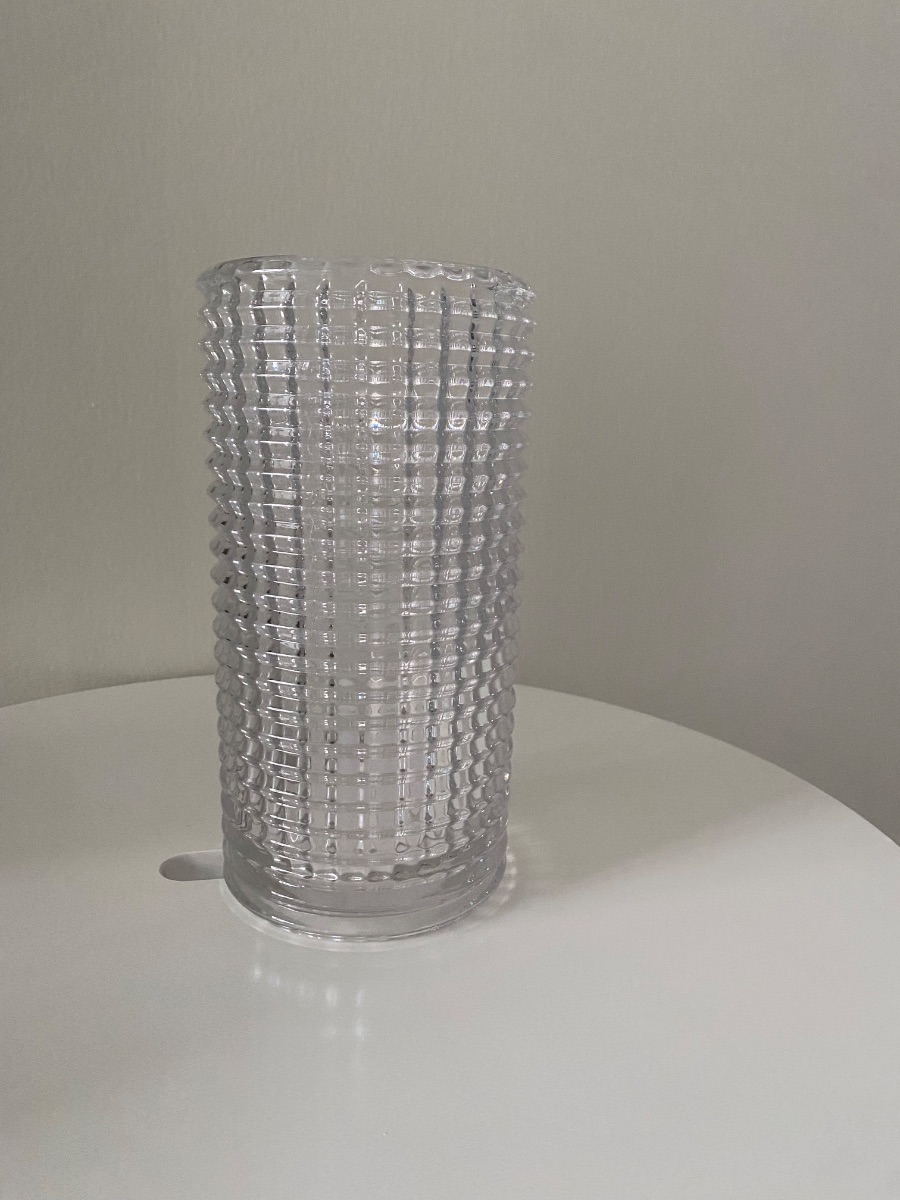 Home Centre Contemporary Textured Glass Vase