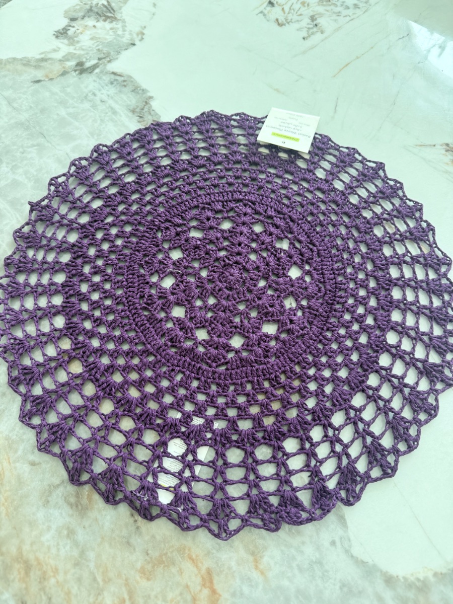 Home Centre Crochet Plate placemat