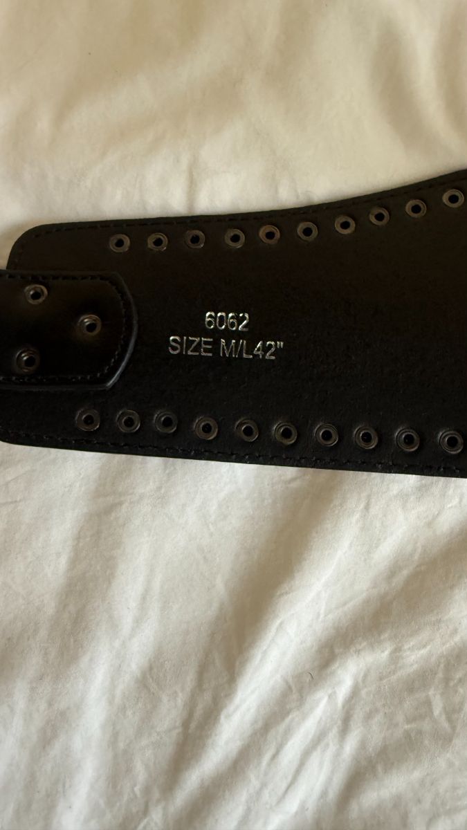 Black Studded Belt M/L photo 3