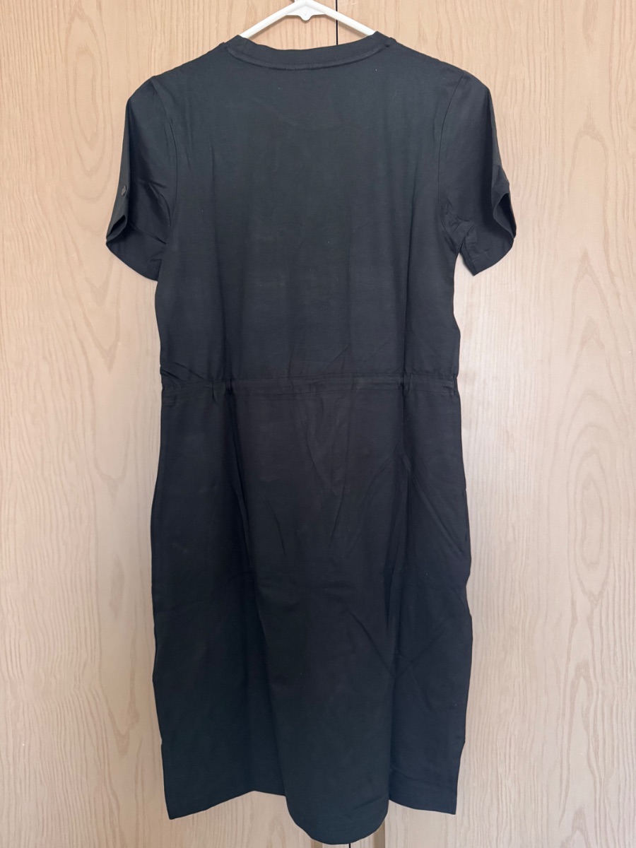 Superdry casual black short-sleeve drawstring waist dress photo 2