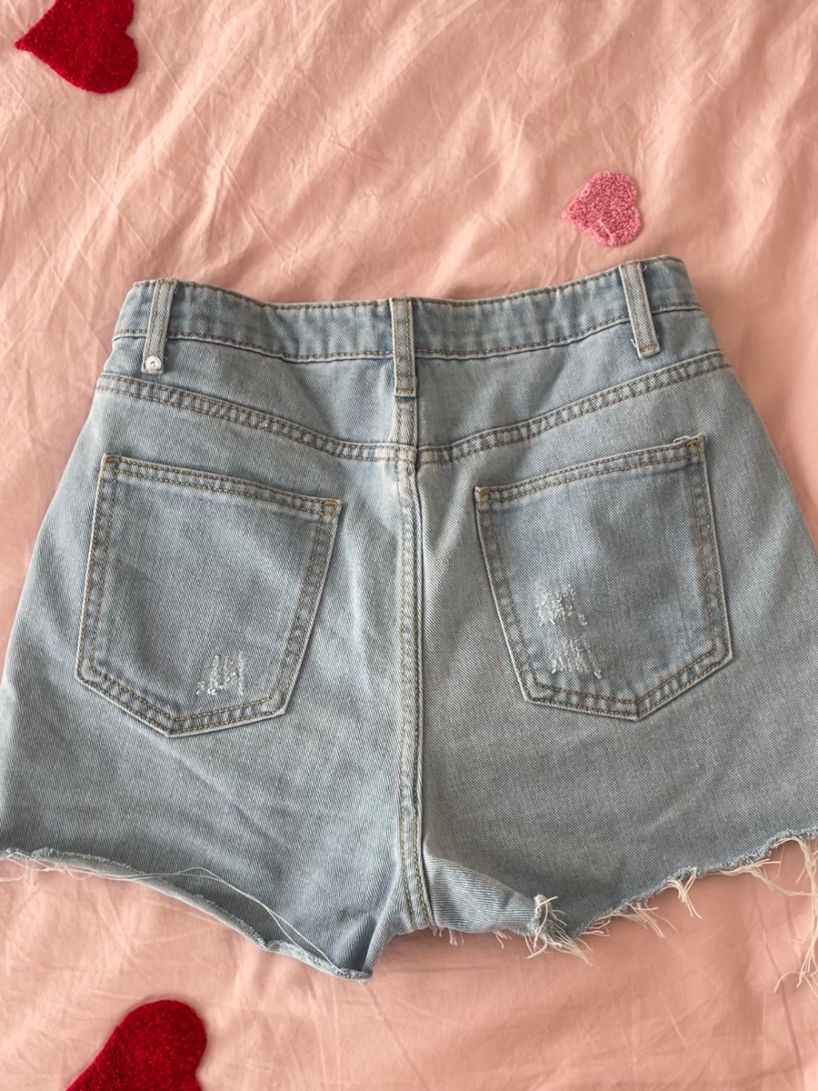 Pretty Little Thing PLT denim mini shorts photo 2