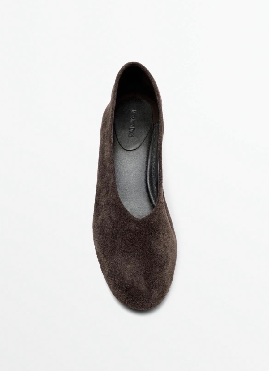 Massimo Dutti SPLIT SUEDE LEATHER HEEL SHOES - Sz 37 - photo 2