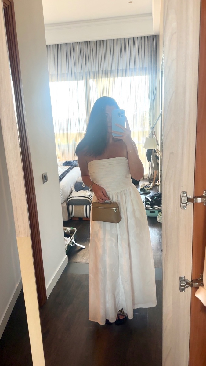 Michelle Keegan white dress