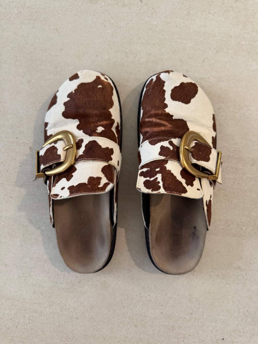 Mango Cow Print Slides photo 3