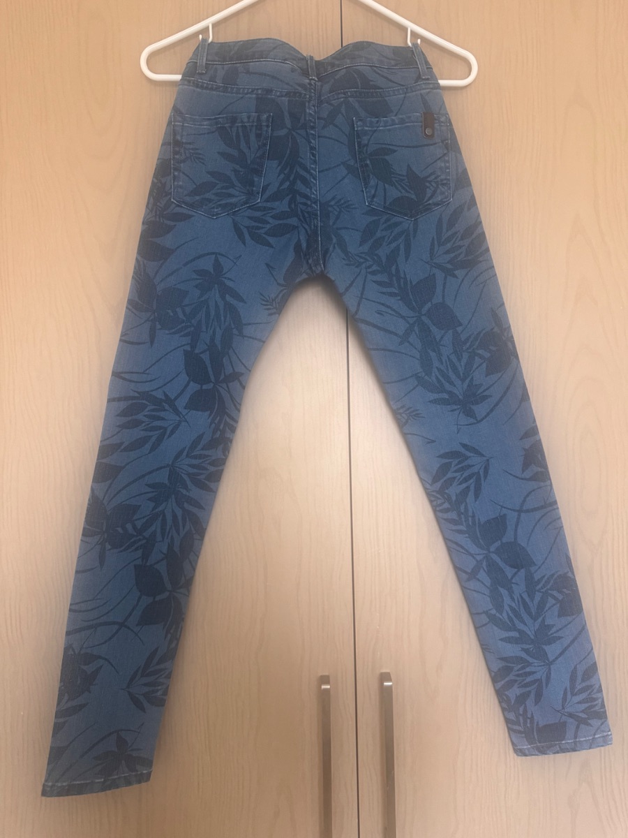 Roxy blue floral print jeans photo 2
