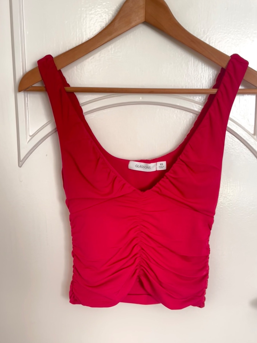 Glassons pink ruched top