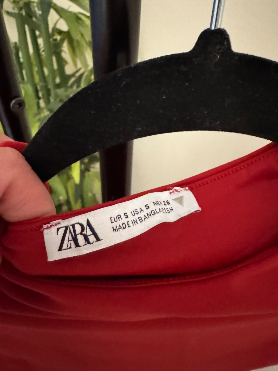 Zara Red maxi dress photo 3