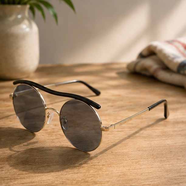 Giorgio Armani Round Sunglasses with Case photo 2