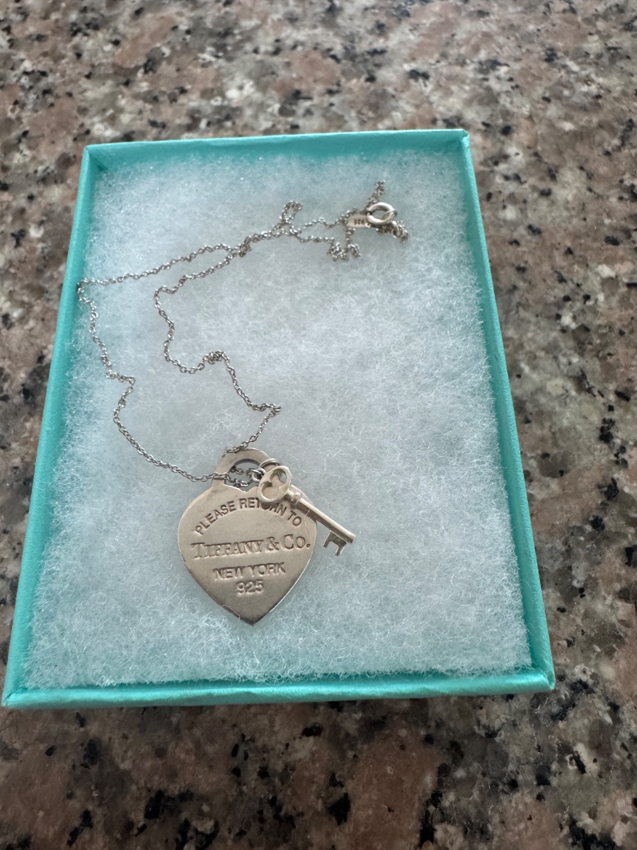Tiffany & Co. Return to Tiffany Heart Tag & Key Necklace | Sterling Silver