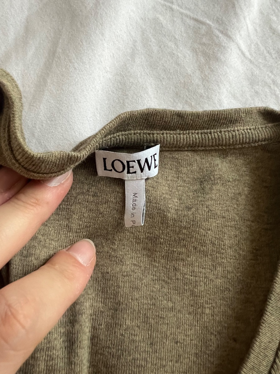 Loewe Anagram Tank Top – Khaki – Size L photo 3