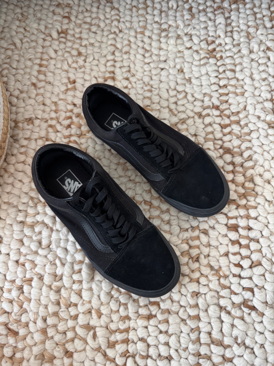 Vans Old Skool Platform All Black - very good condition size EU 38.5 - UK 5.5 US 8 W photo 2