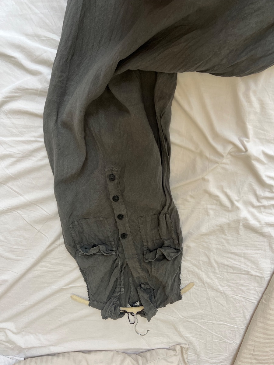 Zara Long Charcoal Sleeveless Button Dress photo 2