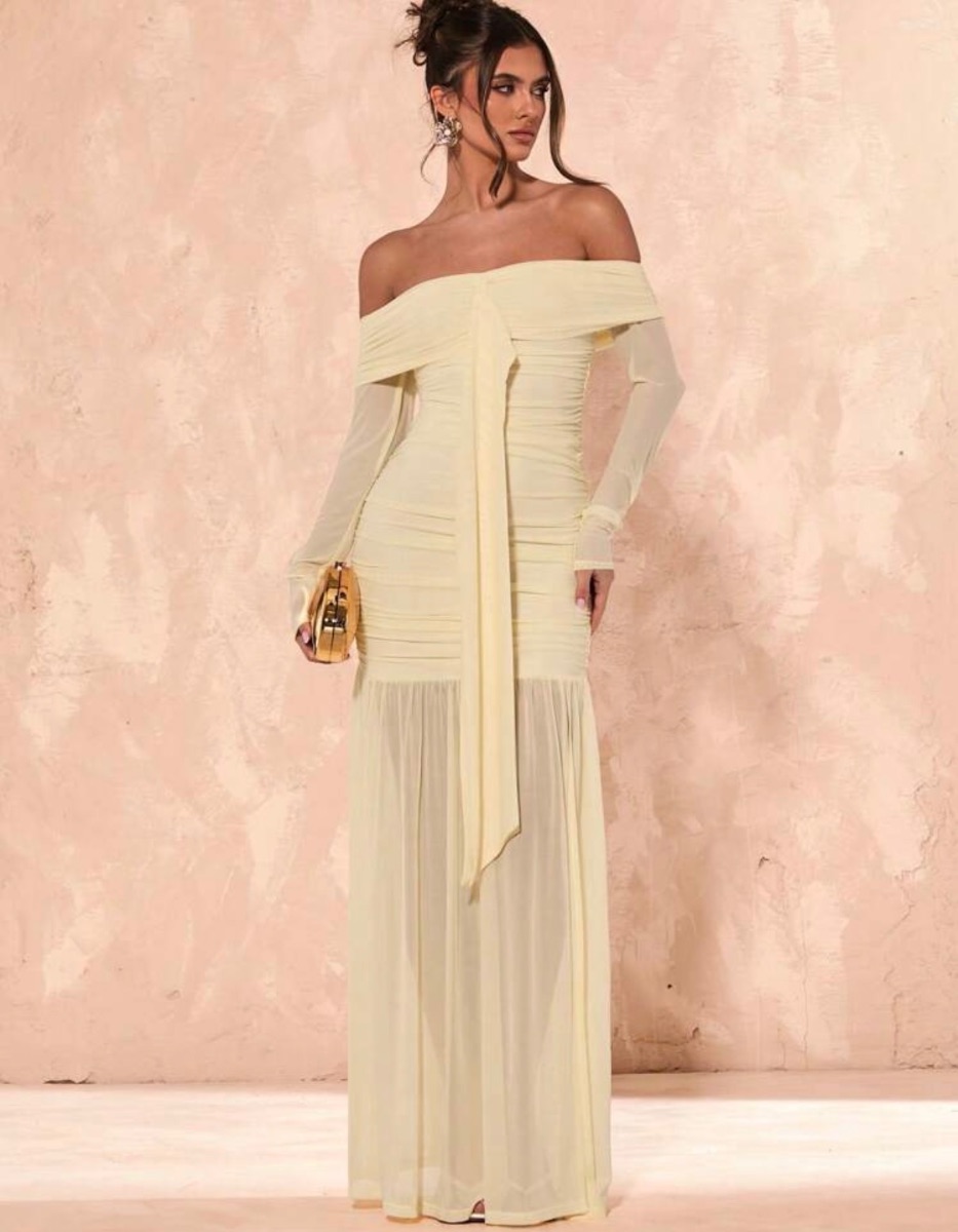 Shein Yellow Maxi Dress